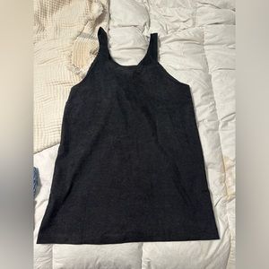 Black corduroy dress